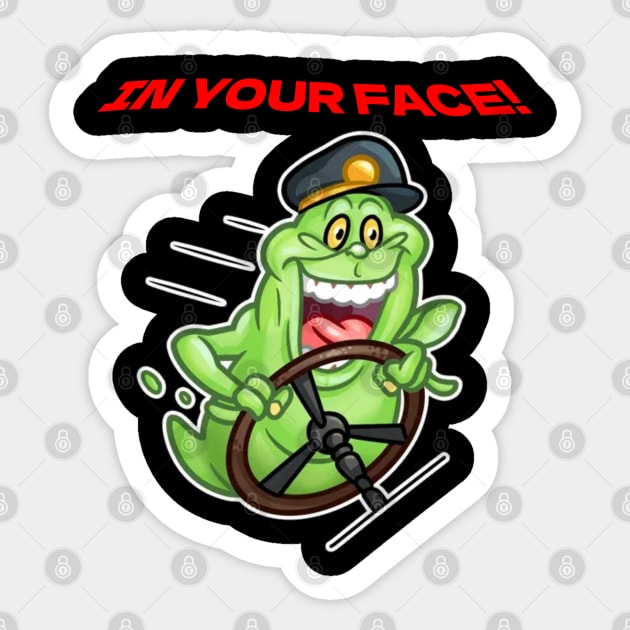 In Your Face Slime! Sticker by Stevie26